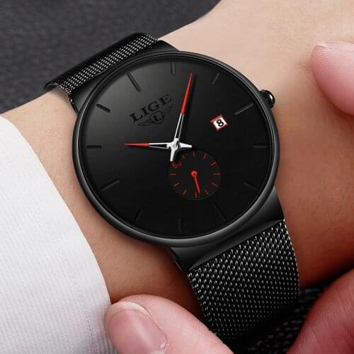 Man Ultra Thin Watch 2019 Mens Watches Luxury Brand Gift Male Clock Business Quartz Wristwatch Watch For Men Relogio Masculino