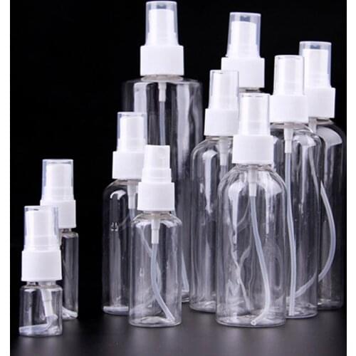 10Pcs/Set Travel Bottles Set Spray Bottle Fine Mist Store Liquid Transparent Mini Travel Empty Portable Refillable Bottles
