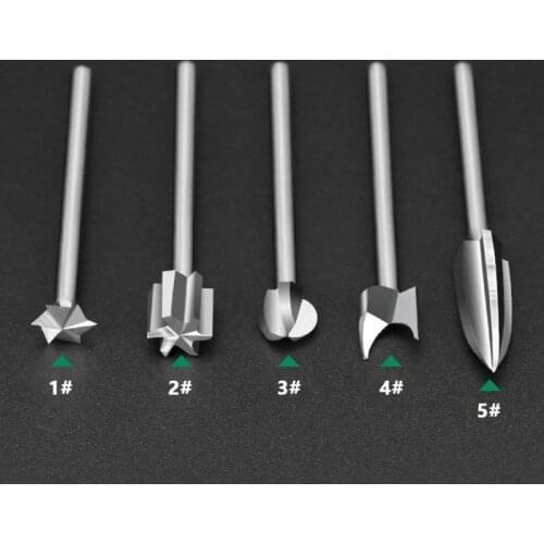 New Drill Bit set 5pcs Woodworking Carving Drill Bits Wood Grinding Engraving Milling Cutter Tools Wood carving accessories