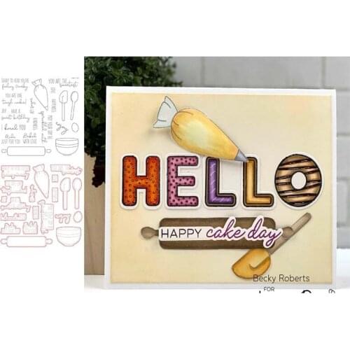 2021 New Pastry Making Tools Metal Cutting Dies and Clear Stamps Scrapbooking Craft Stencil Seal Sheet Decor Embossing Template
