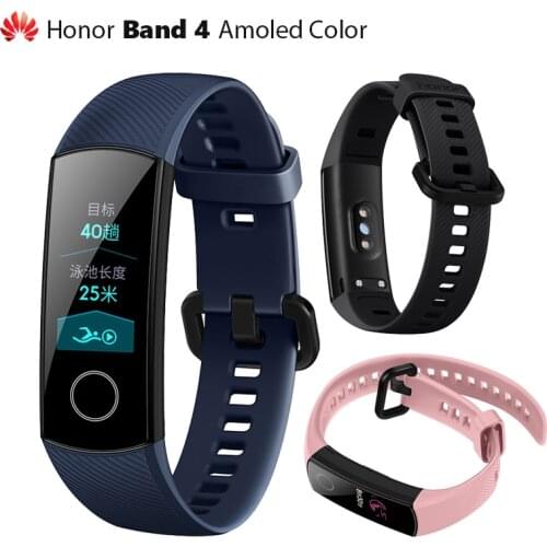 Original Huawei Honor Band 4 Smart Wristbands 0.95' AMOLED quot Touchscreen Swim Posture Detect Heart Rate Sleep Snap