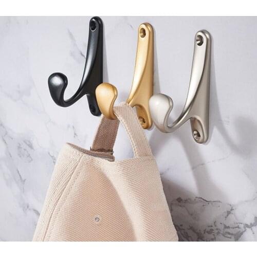 Simple Closet Hook Living Room Bedroom Door Hanger Wall Hanging Clothes Hat Coat Hook Closet Hook