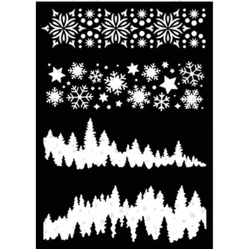 Christmas Horizontal Borders 2021 Arrival New Metal Cutting Stencil Diary Scrapbooking Craft Engraving Making DIY Card Handmade