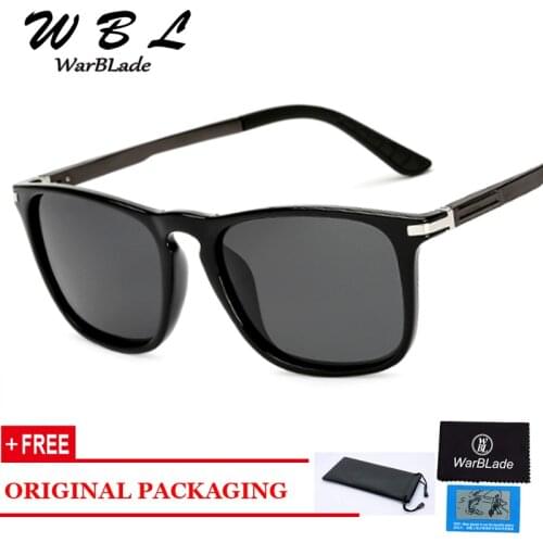 WarBLade Polarized Sunglasses Men Brand Designer Rectangle Rectangle Sunglass Mens Driving Sun Glasses UV400 Eyewear