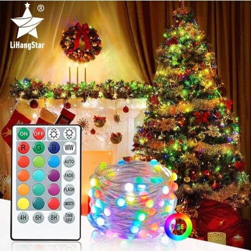 New LED Remote Control Christmas Fairy Tale Light String 200+ Mode Outdoor Waterproof Christmas Tree Decoration Holiday Lighting