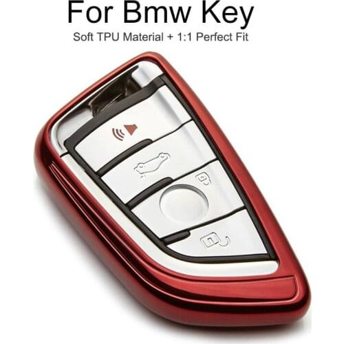 TPU Car Smart Key Cover Case Fob For Bmw X5 F15 E70 X1 F48 X6 E71 F16 X4 F26 F11 F34 F07 F20 z3 Key chain Ring Shell Accessories