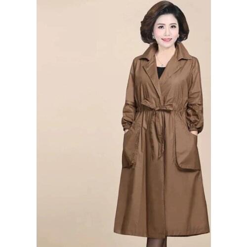 2020 Spring Autumn Classic Long Trench Coat Women Casual Windbreaker Female Overcoat Black Slim Outwear Casaco Feminino Coats