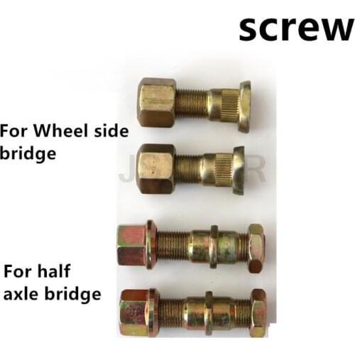 For Small Loader Forklift Parts Tire Fixing Screw Wheel Side Bridge Steel Ring Axle Bridge Isuzu Bridge Screw high quality