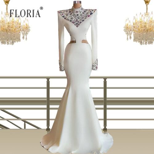 White Evening Dresses Long Luxury 2021 فساتين السهرة вечернее платье Vestido De Fiesta Largo