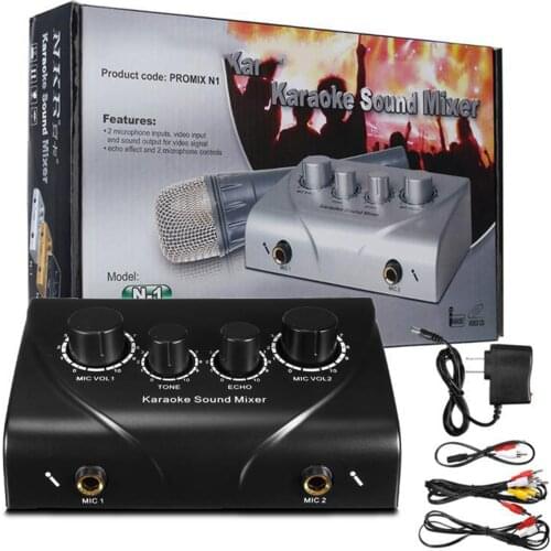 Audio Sound Mixer for Home Theater Family Karaoke Singing Business Meeting