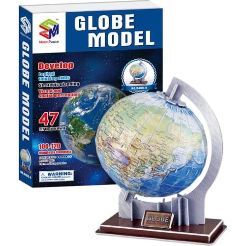 146Pcs 3D Solar System 49pcs Globe Puzzle Planet Board Game 3D Paper DIY Jigsaw Learning Education Science Toy Birthday Gift