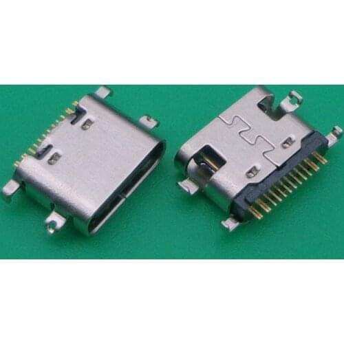 2pcs High speed data micro 3.1 usb DIY 16pin USB type-C for OUKITEL K10 mother Socket Connector SMT type charging interface