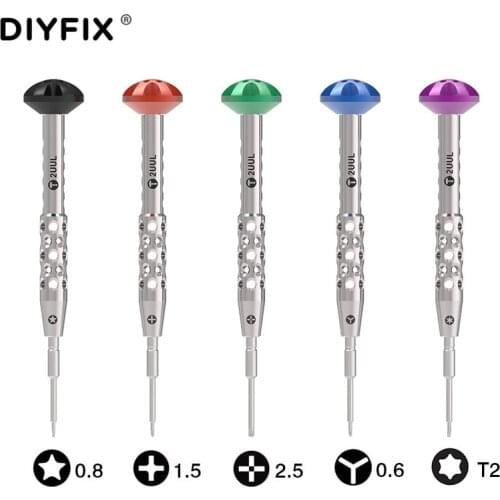 2UUL 5 in 1 Precision Extra Hard Magnetic Steel Drill Triangle Pentagon Cross Hexagon Screwdriver For Apple Android Phone Repair