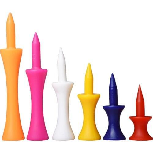 50Pcs/Pack Golf Tees Step Down Golf Plastic Tees Golf Tee Best for all Over Sized Drivers, Irons & Hybrids. Longer Drives