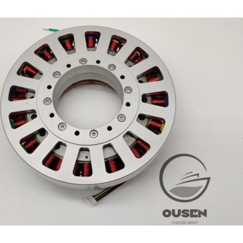 480W Large Hollow Shaft Ultra-Low Speed Disc Type DC Brushless Motor Flat Thin Multi-Pole Hall Ultra LowSpeed Disc