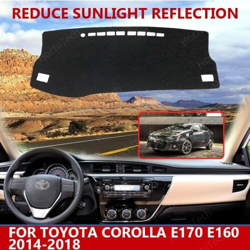 For Toyota Corolla E170 E160 2014-2018 Dashmats Car-styling Accessories Dashboard Cover Pad Carpet sunshade