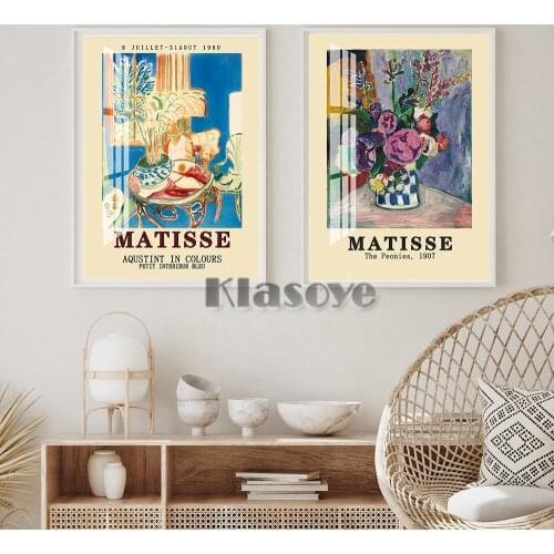 Matisse Exhibition Museum Poster Prints Art Abstract Canvas Painting Wall Stickers Picture Modern Living Room Home Decor Gift