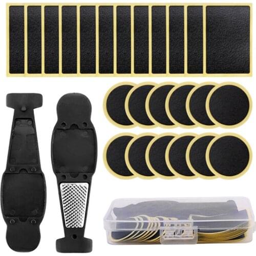 Bicycle Flat Tire Repair Kit Tool Kit Tool Kit Patch Rubber Portable Repair Kit Combinations Diverse Convenient