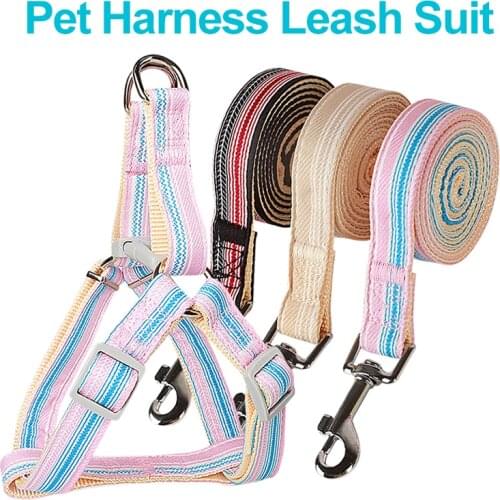 Ethnic style Dog Harness Adjustable Nylon Pet Puppy Harness Vest Dog Harnesses Leash Set For Small Medium Dogs Cats Pet Products