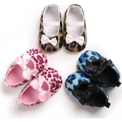 Spring Newborn Baby Girl Shoes Leopard Print Cotton Baby Shoes First Walkers Comfort Casual Baby Girl Shoes