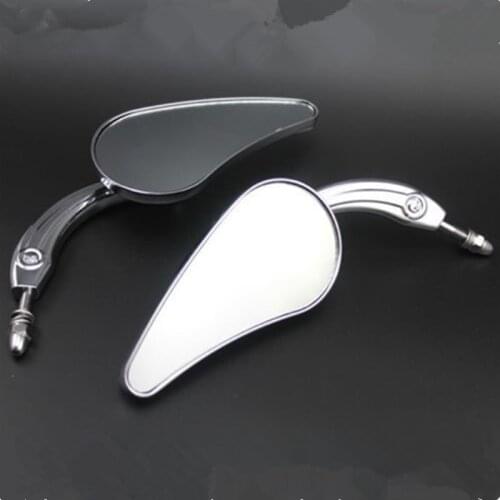 Pair Aluminum Rear View Mirror Motorcycle For Harley Dyna Electra Glide Road Glide Heritage Softail FLTR Sportster 883