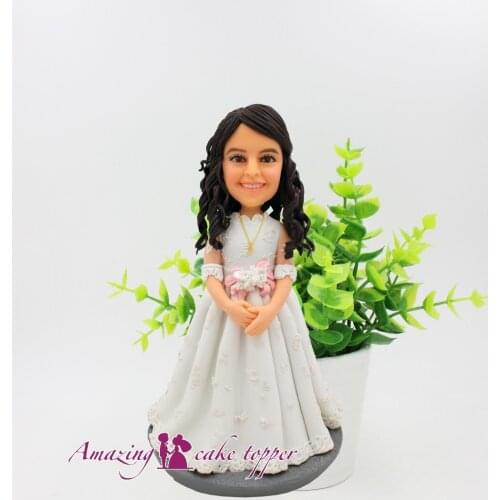 2019 AMAZING CAKE TOPPER Toys Beautiful wreath cute little princess And Groom Gifts Ideas Customized Figurine Valentines Day