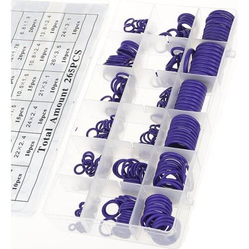 Air Conditioning HNBR O Rings Rubber Washer Seals Auto Repair Tool Rubber Air Conditioner Refrigerant Ring For Car Gasket