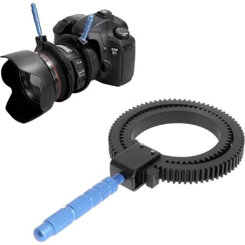 Gear Ring for DSLR Camera Adjustable Manual Flexible Follow Focus Zoom Lens Ring