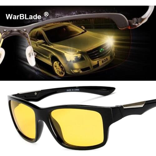 Unisex HD Yellow Lenses Sunglasses Men Women Sunglasses Night Vision Goggles Car Driving Driver Glasses Eyewear UV 400 2018 New