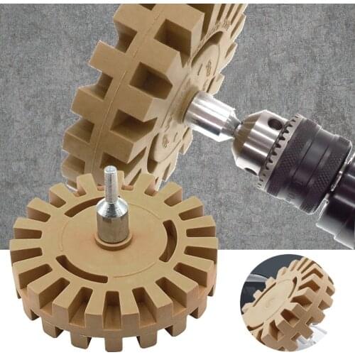 Car Decal Eraser Wheel Car Rubber Eraser Wheel Pad Rubber Disk Car Sticker Remover Paint Cleaner Car Polish Auxiliary Tool
