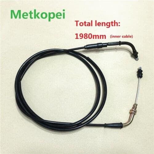 Scooter / ATV GY6 50cc 60cc 80cc 125cc 150cc throttle cable wire line for 139QMB 157QMJ transmission sapre parts length 198cm