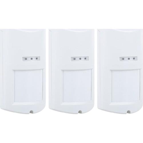 3pcs/lot Smart Outdoor Wired Dual-tech PIR + MW Sensor IP65 Waterproof Detector Pet Friendly PIR Sensor Home Alarm System