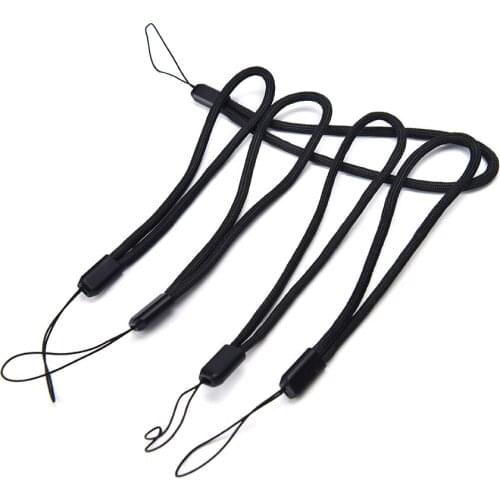 Universal 5PCS 7.3 inch Black Nylon Wrist Strap Lanyard for Camera Cell Phone For iPod USB mp3 mp4