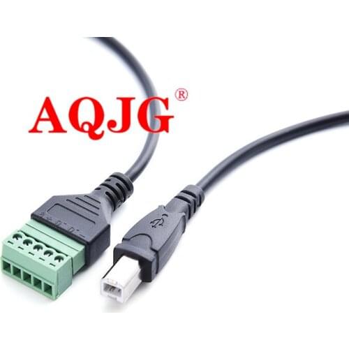 USB B revolution green terminal solderless head printer public cable data signal transmission extension cord