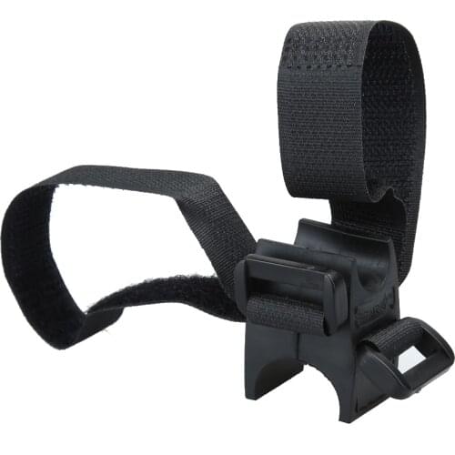 1Pcs Portable Bicycle LED Flashlight Torch Mount Cycling Clamp Clamp Holder Universal Light Cycling Grip Mount Bracket Black