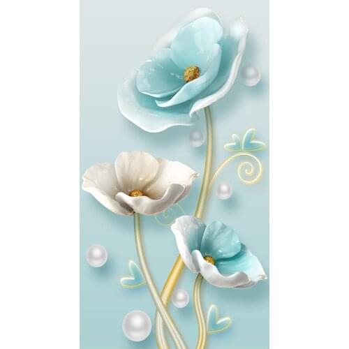 Vestibule Art Flower Diamond Painting Floral Round Full Drill Nouveaute DIY Mosaic Embroidery 5D Cross Stitch Home Decor Gifts