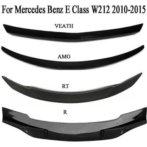 Carbon Fiber Rear Trunk Spoiler For Mercedes Benz E- Class W212 4 Doors 2010 2011 2012 2013 2014 2015 2018 R AMG RT Veath Style