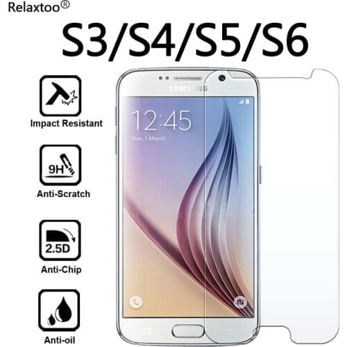 Protective glass on the galaxy s3 s4 s5 s6 for Samsung 3s 4s 5s 6s screen protector s 3 4 5 6 tempered glas galax samsun samsong