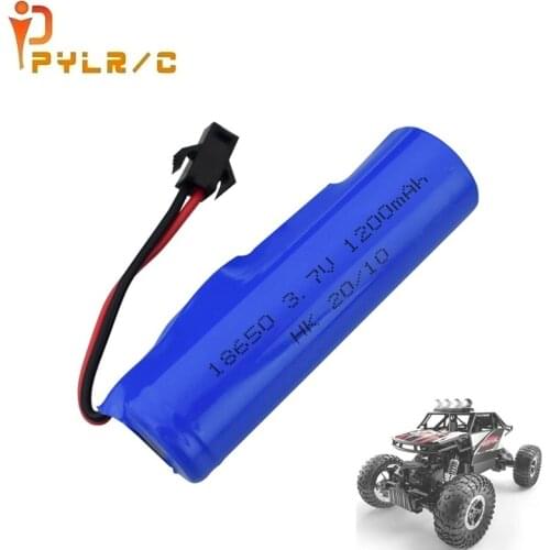 1-3pcs 3.7V 1200mAh lipo Battery For DE45 DE58 RC Car 1:14 Off-Road Vehicle 4WD Climbing Drift Racing Spare Battery
