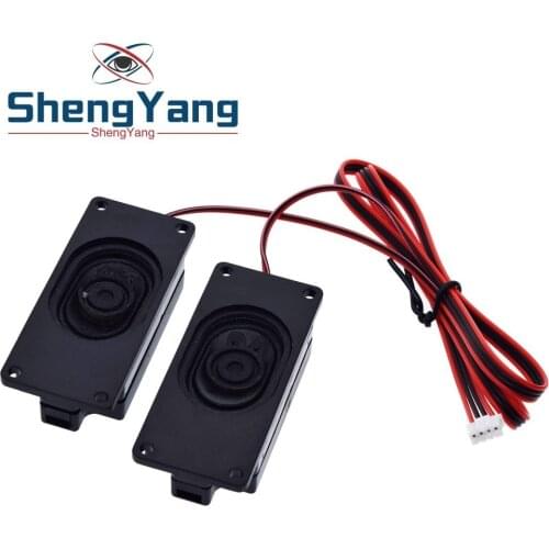 1pair Audio Portable Speakers 3070 4Ohm / 8Ohm 3W Computer Speaker Advertising LCD TV Speakers Loudspeaker Rectangle Speaker