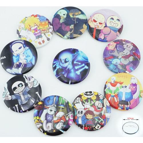 10Pcs/Set Cartoon Sans Firsk Toriel Pins Badges Button Brooch Chest Ornament Of the Clothing Accessoies Collection 1005