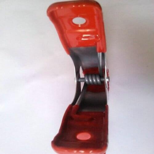 10PCS/Lot 6"(150MM Long) Metal/Steel Spring Clip, Spring Clamp Of Galvanized Surface, PVC Coated Tips Tent Clip, Battery Clip