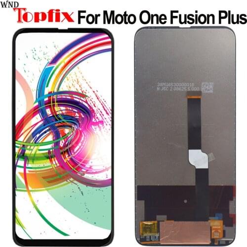 100% Tested 6.5" LCD For Motorola Moto One Fusion+ LCD Display Touch Screen Digiziter Assembly For Moto One Fusion Plus LCD