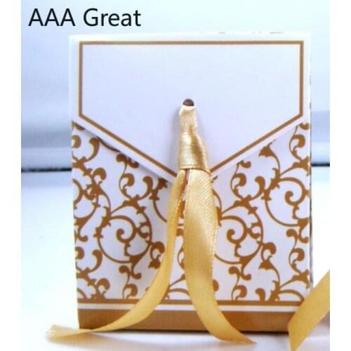 100Pcs/Lot Gifts Box Wedding Favors Candy Boxes Party Supplies Paper Chocolate Boxes Package Birthday Bags Decoration