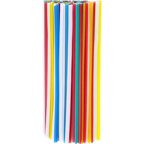 100 Pieces Plastic Welding Rods 7.9 Inch PP/PVC/PPR Plastic Welder Repair Rods for Car Bumpers and Daily Plastic Repair