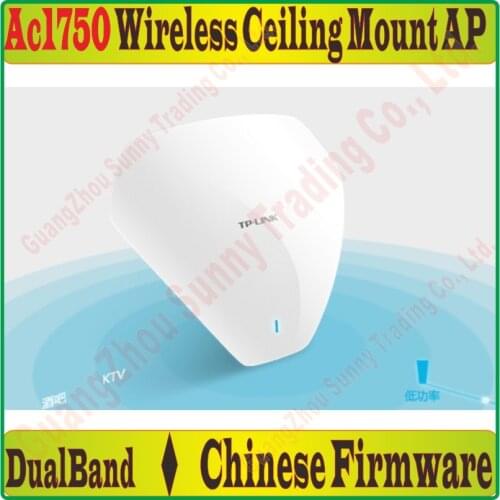 2G+5G Dual Band Wireless Ap 1750Mbps AC1750 Indoor Ceiling AP 802.11bgn 11AC WiFi Access Point,POE Power Supply, 1000M RJ45 Port