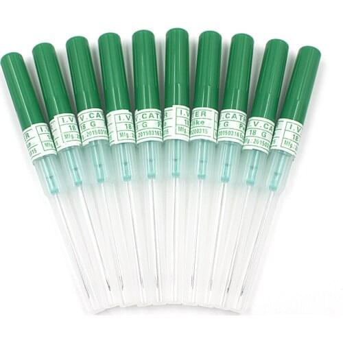 50pcs 18G I.V. Catheter Needles Sterilized Tattoo Piercing Needles Tool with Box Tattoo Supply Free Shipping
