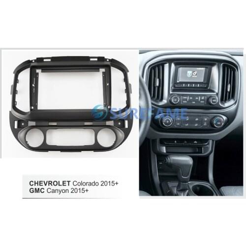 9 inch Car Fascia Radio Panel for CHEVROLET Colorado / GMC Canyon 2015+ Dash Kit Install Facia Console Bezel Adapter Plate Trim