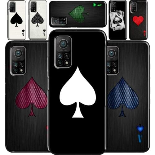 Ace of Spades For Xiaomi Mi 11 Case Cover Note 10 Lite 10T Phone Cover For Poco X3 Pro M3 F1 F2 F3 Case