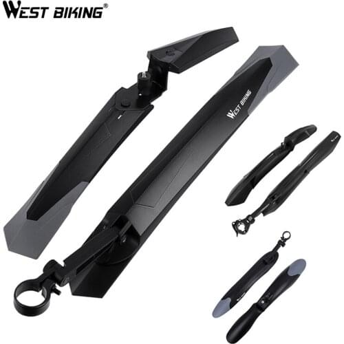 WEST BIKING 1Pair Mountain Bicycle Fender Quick Release Front Rear Cycling Fender Wings Mud Guard Bike Accessories Bike Fender